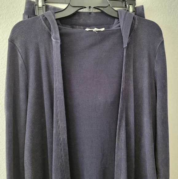 Splendid 2 pc Cardigan Jogger Thermal Set NEW Small - Picture 2 of 15